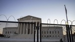 US Supreme Court is seen as National Guard secure the grounds in Washington, DC.(AFP) US Supreme Court is seen as National Guard secure the grounds in Washington, DC.(AFP)