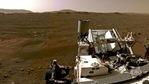 Uma parte de um panorama tirado por Navcams a bordo do Perseverance Mars rover da Nasa mostra a paisagem marciana. (NASA / JPL-Caltech / Folheto via REUTERS)