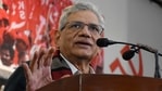 Sitaram Yechury termed the ongoing political tussle between the TMC and the BJP as a "mock fight". (ANI Photo) Sitaram Yechury termed the ongoing political tussle between the TMC and the BJP as a "mock fight". (ANI Photo)