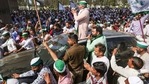 Rakesh Tikait alleged that the Centre formulated the new farm laws without the consent of the farmers.(PTI) Rakesh Tikait alleged that the Centre formulated the new farm laws without the consent of the farmers.(PTI)