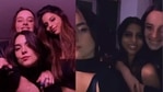 Suhana Khan spends Saturday night with her girlfriends. Suhana Khan spends Saturday night with her girlfriends.