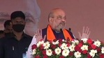 Union home minister Amit Shah addressing a rally in Karaikal on Sunday.(ANI Photo) Union home minister Amit Shah addressing a rally in Karaikal on Sunday.(ANI Photo)