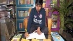 Ayush Kumar Khuntia has named the epic "Pilaka Ramayana".(ANI) Ayush Kumar Khuntia has named the epic "Pilaka Ramayana".(ANI)