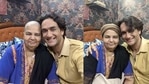 Rakhi Sawant's mother Jaya poses with Vikas Gupta. Rakhi Sawant's mother Jaya poses with Vikas Gupta.