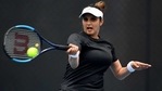 India's Sania Mirza in action at the 2020 Hobart International. (Getty Images) India's Sania Mirza in action at the 2020 Hobart International. (Getty Images)