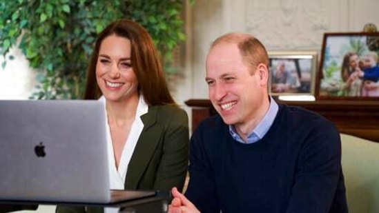 In this undated handout photo provided by Kensington Palace on Saturday, Feb. 27, 2021, Britain's Prince William and Kate, Duchess of Cambridge smile during a video call to people with health conditions about the positive impact of the COVID-19 vaccine. The Duke of Cambridge has urged people to keep on taking the Covid-19 vaccination so "younger generations" will feel "it's really important for them to have it". (Kensington Palace via AP)(AP) In this undated handout photo provided by Kensington Palace on Saturday, Feb. 27, 2021, Britain's Prince William and Kate, Duchess of Cambridge smile during a video call to people with health conditions about the positive impact of the COVID-19 vaccine. The Duke of Cambridge has urged people to keep on taking the Covid-19 vaccination so "younger generations" will feel "it's really important for them to have it". (Kensington Palace via AP)(AP)