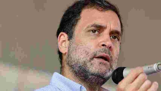 Congress leader Rahul Gandhi said he counted on the people's support to defeat the BJP.(ANI Photo)