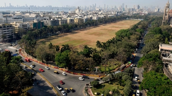 Oval Maidan in Mumbai remains shut due to a rise in Covid-19 cases. Oval Maidan in Mumbai remains shut due to a rise in Covid-19 cases.