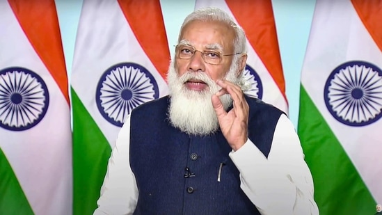 Prime Minister Narendra Modi on Monday outlined that the country now has to step out from an import-dependent status and fast track its defence manufacturing capabilities. (PTI Photo)(PTI)