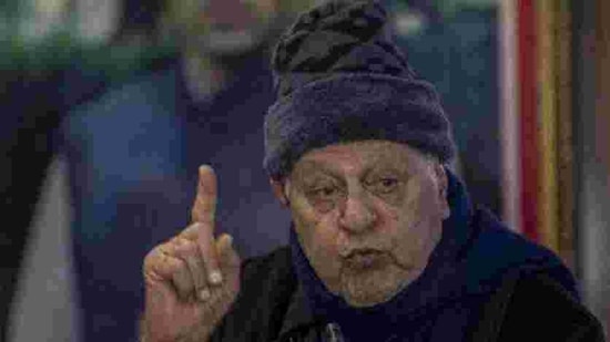 File photo: National Conference president and former J-K PM Farooq Abdullah. (HT Photo)