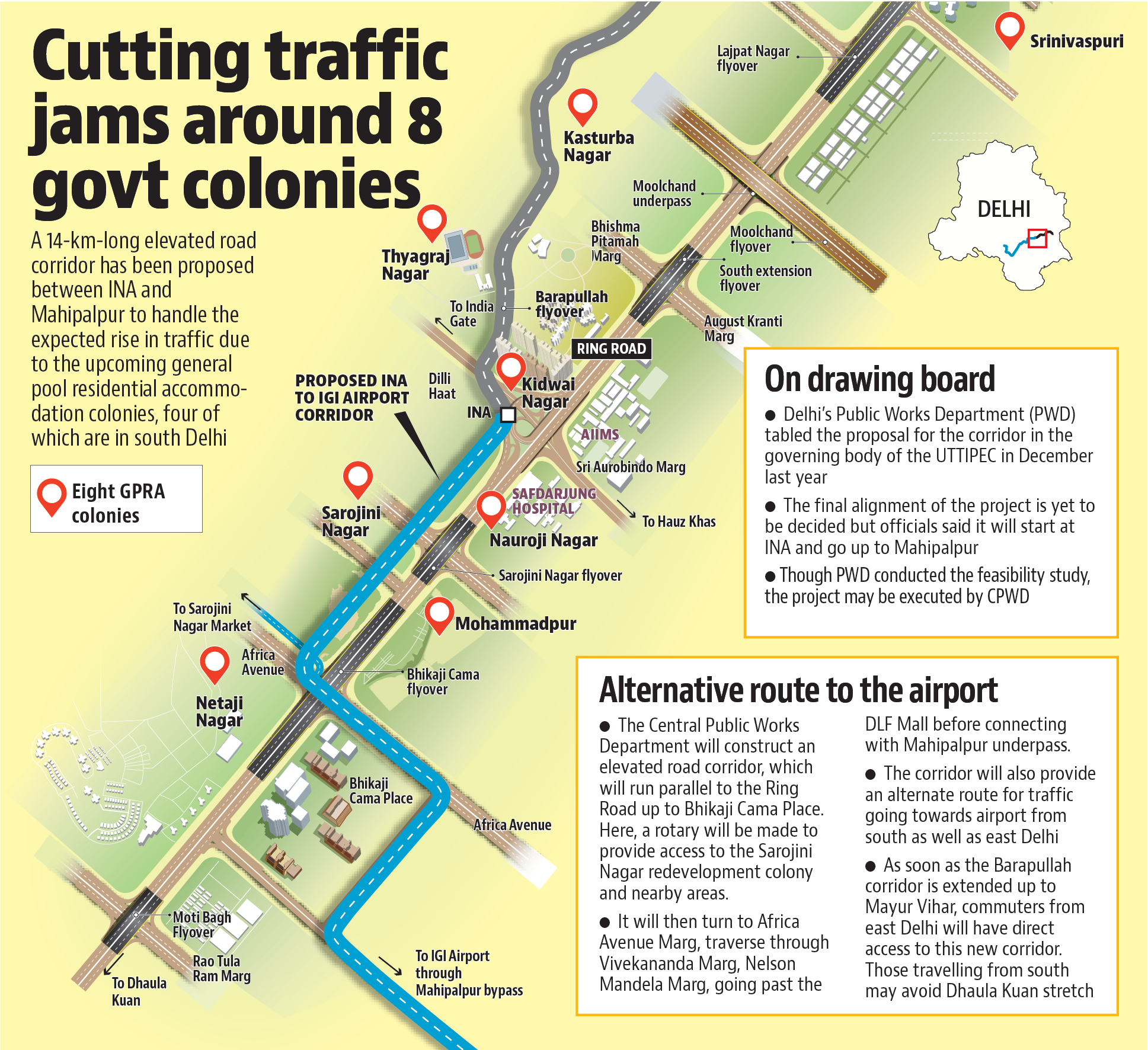 A senior Delhi PWD official said, “We were asked to just carry out the feasibility study and get it cleared from UTTIPEC. We will not be executing the project.” A senior Delhi PWD official said, “We were asked to just carry out the feasibility study and get it cleared from UTTIPEC. We will not be executing the project.”