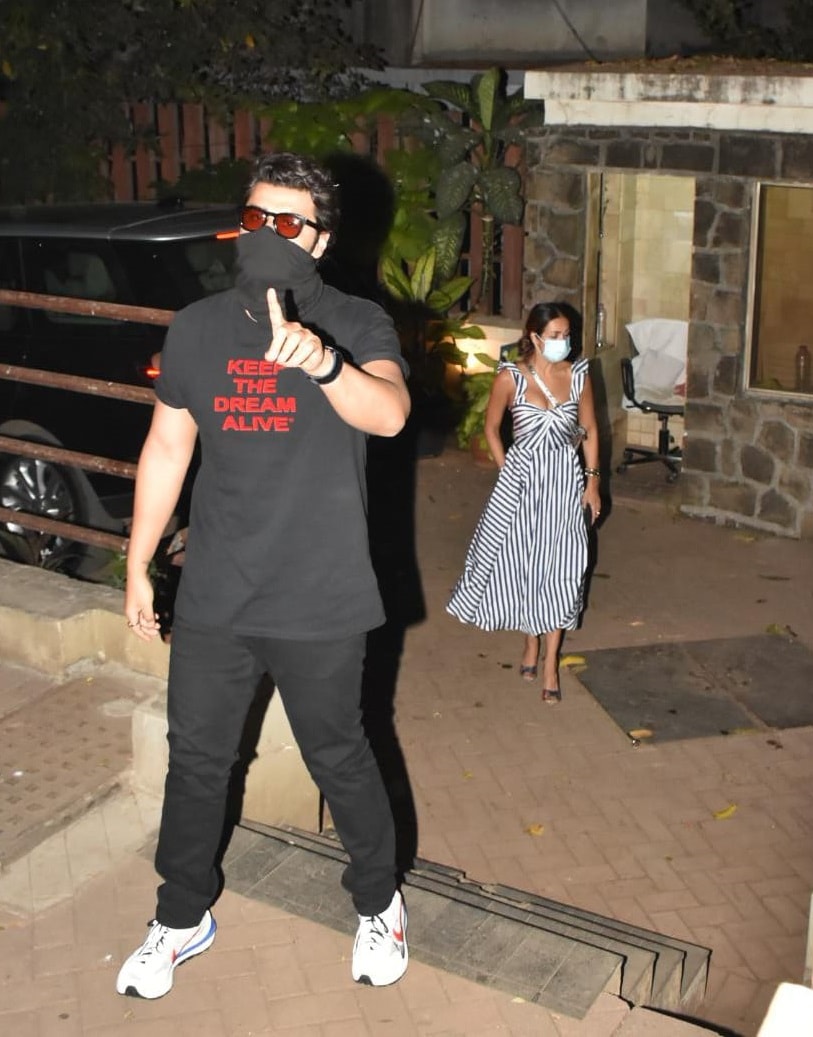 Arjun Kapoor at Saif Ali Khan and Kareena Kapoor Khans residence.(Varinder Chawla)