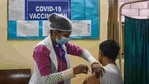 Those who are eligible for the Covid-19 vaccine can register at the Co-Win 2.0 portal through their mobile number.(Amal KS/HT Photo ) Those who are eligible for the Covid-19 vaccine can register at the Co-Win 2.0 portal through their mobile number.(Amal KS/HT Photo )