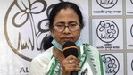 West Bengal CM Mamata Banerjee addresses a press conference, in Kolkata on Friday.(ANI Photo) West Bengal CM Mamata Banerjee addresses a press conference, in Kolkata on Friday.(ANI Photo)
