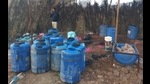 The seized lahan at at Khiala Kalan village in Ajnala sub-division of Amritsar district. The seized lahan at at Khiala Kalan village in Ajnala sub-division of Amritsar district.