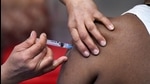 New Delhi: A sanitation worker receives the first dose of Covaxin vaccine, at Hindu Rao Hospital, in New Delhi, Tuesday, Feb 16, 2021. (PTI Photo/Manvender Vashist) (PTI02_16_2021_000173A) (PTI) New Delhi: A sanitation worker receives the first dose of Covaxin vaccine, at Hindu Rao Hospital, in New Delhi, Tuesday, Feb 16, 2021. (PTI Photo/Manvender Vashist) (PTI02_16_2021_000173A) (PTI)