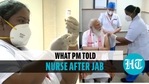 Narendra Modi gets vaccinated Narendra Modi gets vaccinated