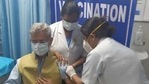 Foreign minister S Jaishankar being given the Covid-19 vaccine on Monday.(Twitter/@DrSJaishankar) Foreign minister S Jaishankar being given the Covid-19 vaccine on Monday.(Twitter/@DrSJaishankar)