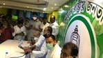 Tejashwi Yadav attends a press conference at Kolkata where he met with Bengal RJD. (Twitter/@yadavtejashwi) Tejashwi Yadav attends a press conference at Kolkata where he met with Bengal RJD. (Twitter/@yadavtejashwi)