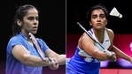 Saina Nehwal (L), PV Sindhu (R)(HT Collage) Saina Nehwal (L), PV Sindhu (R)(HT Collage)