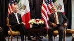 Then-US Vice President Joe Biden, left, poses for photos with then-Mexican presidential candidate Andres Manuel Lopez Obrador in Mexico City,(AP/ File photo) Then-US Vice President Joe Biden, left, poses for photos with then-Mexican presidential candidate Andres Manuel Lopez Obrador in Mexico City,(AP/ File photo)