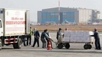 Nepal has also been promised 2.25 million vaccine doses under COVAX. In picture - Nepalese airport ground staffs pull a trolley full of boxes containing AstraZeneca/Oxford University vaccine.(AP) Nepal has also been promised 2.25 million vaccine doses under COVAX. In picture - Nepalese airport ground staffs pull a trolley full of boxes containing AstraZeneca/Oxford University vaccine.(AP)
