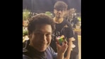 The image shows Sachin Tendulkar with Mohammed Aiman Koli.(Instagram/@sachintendulkar) The image shows Sachin Tendulkar with Mohammed Aiman Koli.(Instagram/@sachintendulkar)