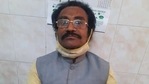 Former school teacher Ramkishore Sahu at the Sadar Hospital in Ranchi where he had gone to take Covid-19 vaccine.(HT PHOTO) Former school teacher Ramkishore Sahu at the Sadar Hospital in Ranchi where he had gone to take Covid-19 vaccine.(HT PHOTO)