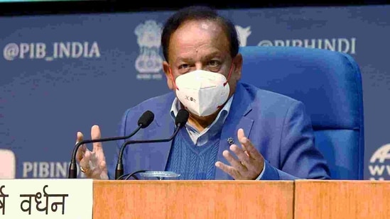 Union minister for health & family welfare, science & technology and earth sciences, Dr. Harsh Vardhan addressing a press conference. (ANI Photo ) Union minister for health & family welfare, science & technology and earth sciences, Dr. Harsh Vardhan addressing a press conference. (ANI Photo )