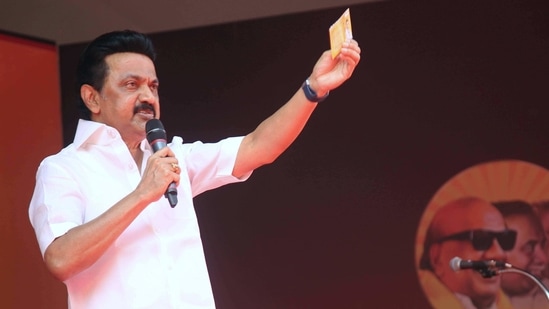 File photo: DMK president MK Stalin. (PTI) File photo: DMK president MK Stalin. (PTI)