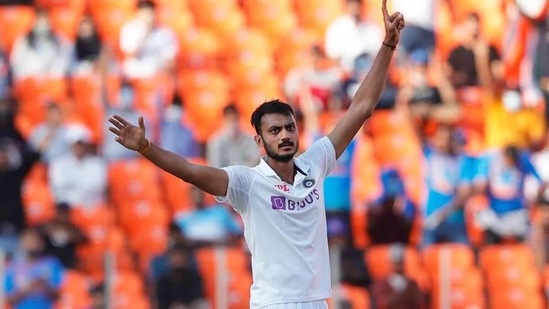 Axar Patel celebrates a wicket. (BCCI)