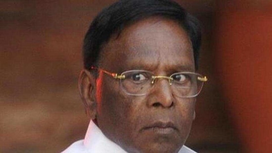 File photo of former Puducherry CM V Narayanasamy.(HT Photo)