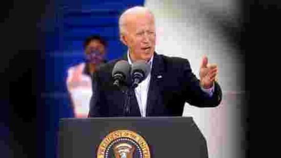 President Joe Biden speaks at a FEMA Covid-19 mass vaccination site at NRG Stadium, Friday(AP Photo) President Joe Biden speaks at a FEMA Covid-19 mass vaccination site at NRG Stadium, Friday(AP Photo)