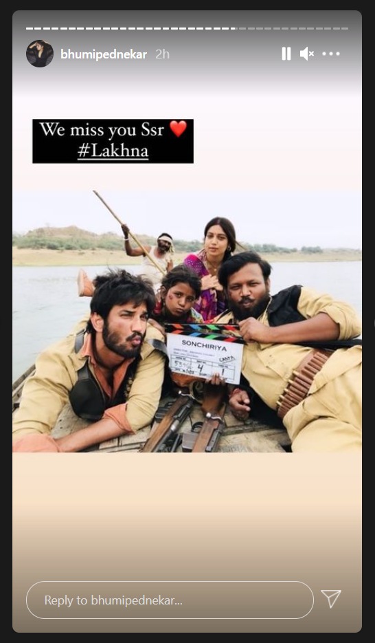 Bhumi Pednekar's Instagram stories.