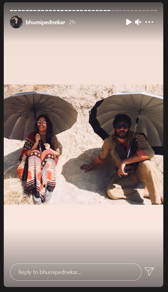 Bhumi Pednekar's Instagram stories.