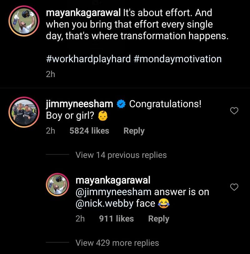 Jimmy Neesham's hilarious dig.(Instagram/Screenshot) Jimmy Neesham's hilarious dig.(Instagram/Screenshot)