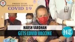 Health Minister Harsh Vardhan, wife Nutan Goel get Covid-19 vaccine shot Health Minister Harsh Vardhan, wife Nutan Goel get Covid-19 vaccine shot
