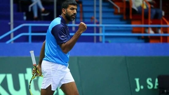 Tennis - Davis Cup Qualifiers - Croatia v India - Dom Sportova Hall in Zagreb, Croatia - March 7, 2020. India's Rohan Bopanna reacts. REUTERS/Antonio Bronic/File Photo(REUTERS)
