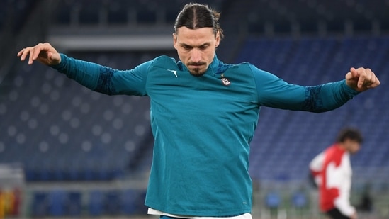 Soccer Football - Serie A - AS Roma v AC Milan - Stadio Olimpico, Rome, Italy - February 28, 2021 AC Milan's Zlatan Ibrahimovic during the warm up before the match REUTERS/Alberto Lingria(REUTERS)