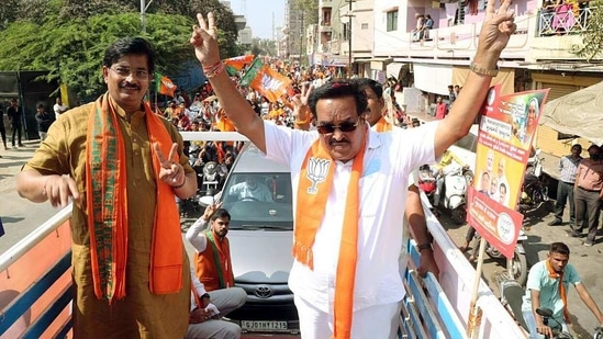 BJP Gujarat State President CR Paatil during a bike rally at Dahod. (ANI Photo) BJP Gujarat State President CR Paatil during a bike rally at Dahod. (ANI Photo)