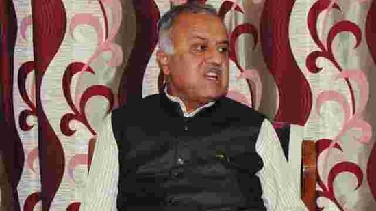 BJP MP Nand Kumar Singh Chauhan passed away on Tuesday(Mujeeb Faruqui/HT photo) BJP MP Nand Kumar Singh Chauhan passed away on Tuesday(Mujeeb Faruqui/HT photo)