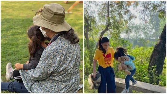 Sharmila Tagore met her granddaughter Inaaya after more than a year.