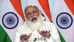 Prime Minister Narendra Modi speaking on the steps taken in this year's Budget for the education sector through video conferencing in New Delhi on Wednesday. (ANI) Prime Minister Narendra Modi speaking on the steps taken in this year's Budget for the education sector through video conferencing in New Delhi on Wednesday. (ANI)