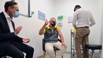 Minister Hunt, however, said the country's vaccination schedule was on track to finish by the end of October with more doses expected to arrive in the country without delay and local production of the vaccine to begin within weeks.(AFP) Minister Hunt, however, said the country's vaccination schedule was on track to finish by the end of October with more doses expected to arrive in the country without delay and local production of the vaccine to begin within weeks.(AFP)