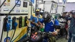 The rates of regular petrol had last month crossed the <span class='webrupee'>₹</span>100-mark at a few places in Rajasthan and Madhya Pradesh. (HT File Photo ) The rates of regular petrol had last month crossed the <span class='webrupee'>₹</span>100-mark at a few places in Rajasthan and Madhya Pradesh. (HT File Photo )