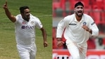 R Ashwin (L) and Harbhajan Singh. (Getty Images) R Ashwin (L) and Harbhajan Singh. (Getty Images)