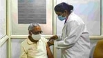 A senior citizen gets his first dose of Covid-19 vaccine at Delhi Heart and Lung Institute in New Delhi, India, on March 2. (Amal KS/HT PHOTO) A senior citizen gets his first dose of Covid-19 vaccine at Delhi Heart and Lung Institute in New Delhi, India, on March 2. (Amal KS/HT PHOTO)