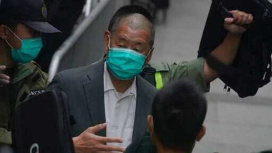 Democracy advocate Jimmy Lai leaves the Hong Kong's Court of Final Appeal where the government is arguing against allowing him bail in Hong Kong Tuesday, Feb. 9, 2021. The court denied bail Tuesday for prominent democracy advocate and newspaper founder Lai, upholding the government prosecution's appeal. (AP Photo/Kin Cheung)(AP) Democracy advocate Jimmy Lai leaves the Hong Kong's Court of Final Appeal where the government is arguing against allowing him bail in Hong Kong Tuesday, Feb. 9, 2021. The court denied bail Tuesday for prominent democracy advocate and newspaper founder Lai, upholding the government prosecution's appeal. (AP Photo/Kin Cheung)(AP)