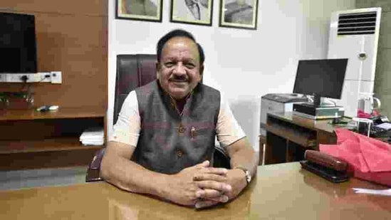 Union health minister Harsh Vardhan. (Sanjeev Verma/HT PHOTO) Union health minister Harsh Vardhan. (Sanjeev Verma/HT PHOTO)