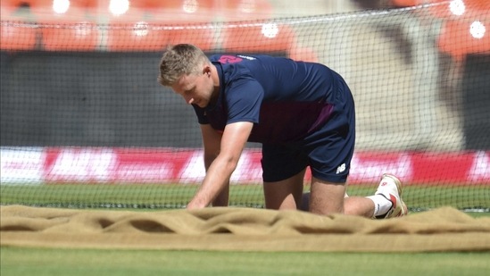 England skipper Joe Root inspects the pitch ahead of the 4th Test against India(PTI) England skipper Joe Root inspects the pitch ahead of the 4th Test against India(PTI)